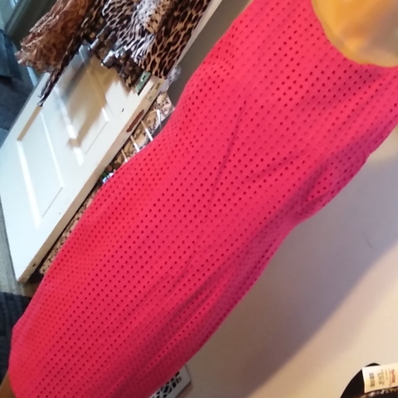 Liz Claiborne Pink Eyelet Summer Dress 